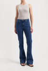 Isy High Flared - Stone Indigo